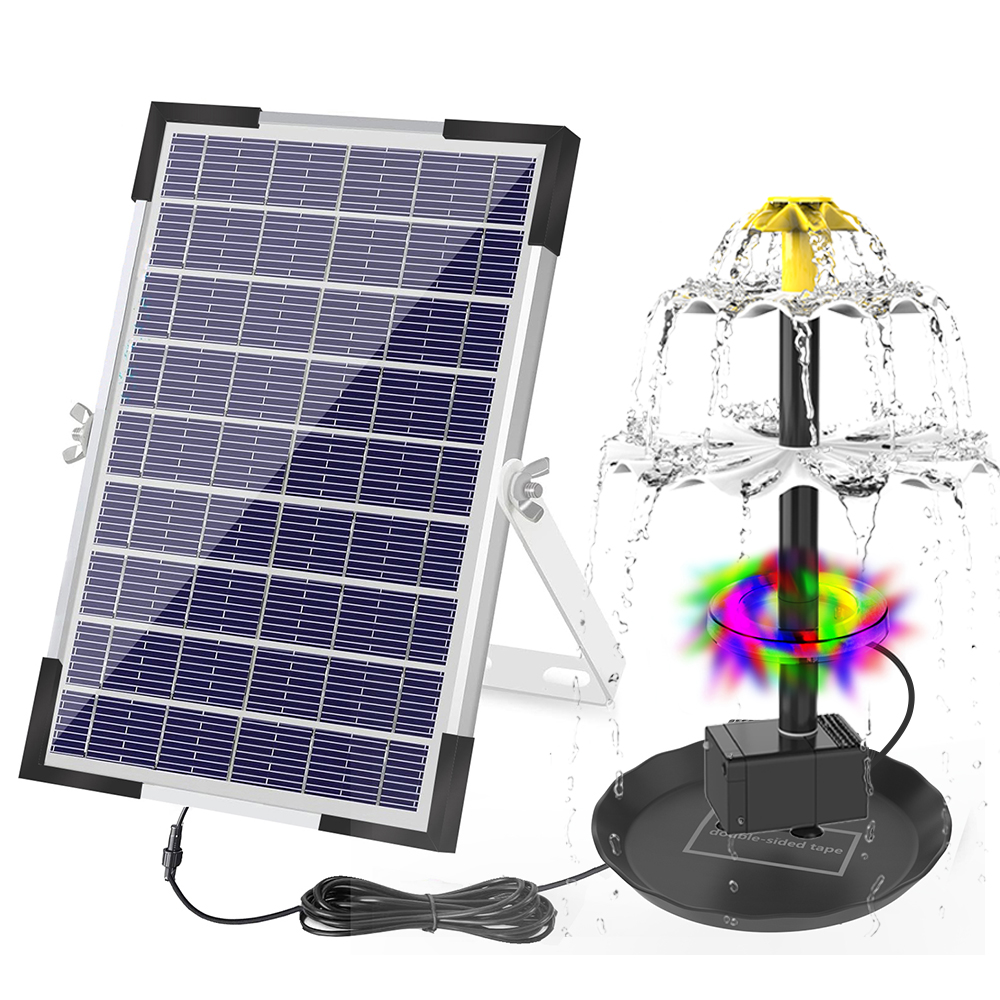 Smart Garden Light Camera - Solar Fountain Pump for Bird Bath