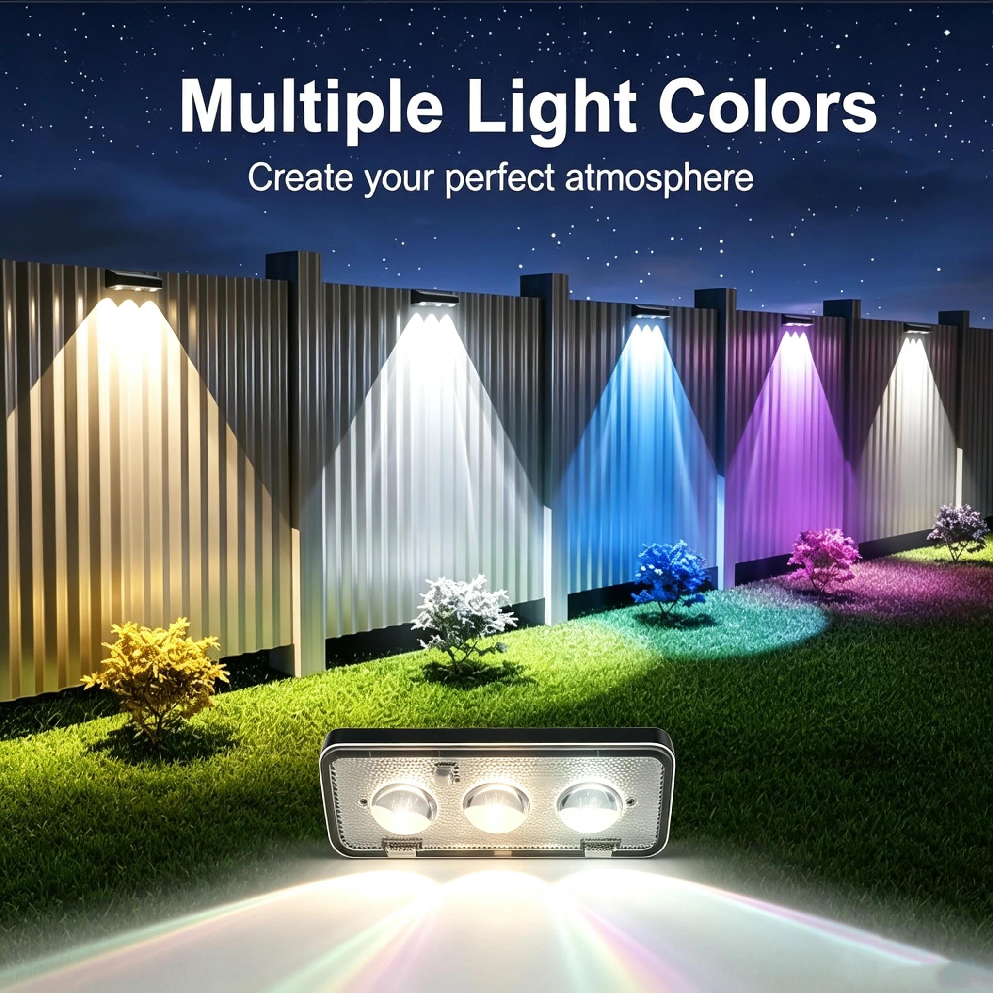 Smart Garden Smart Fence - RGB Solar Fence Lights Outdoor Decor