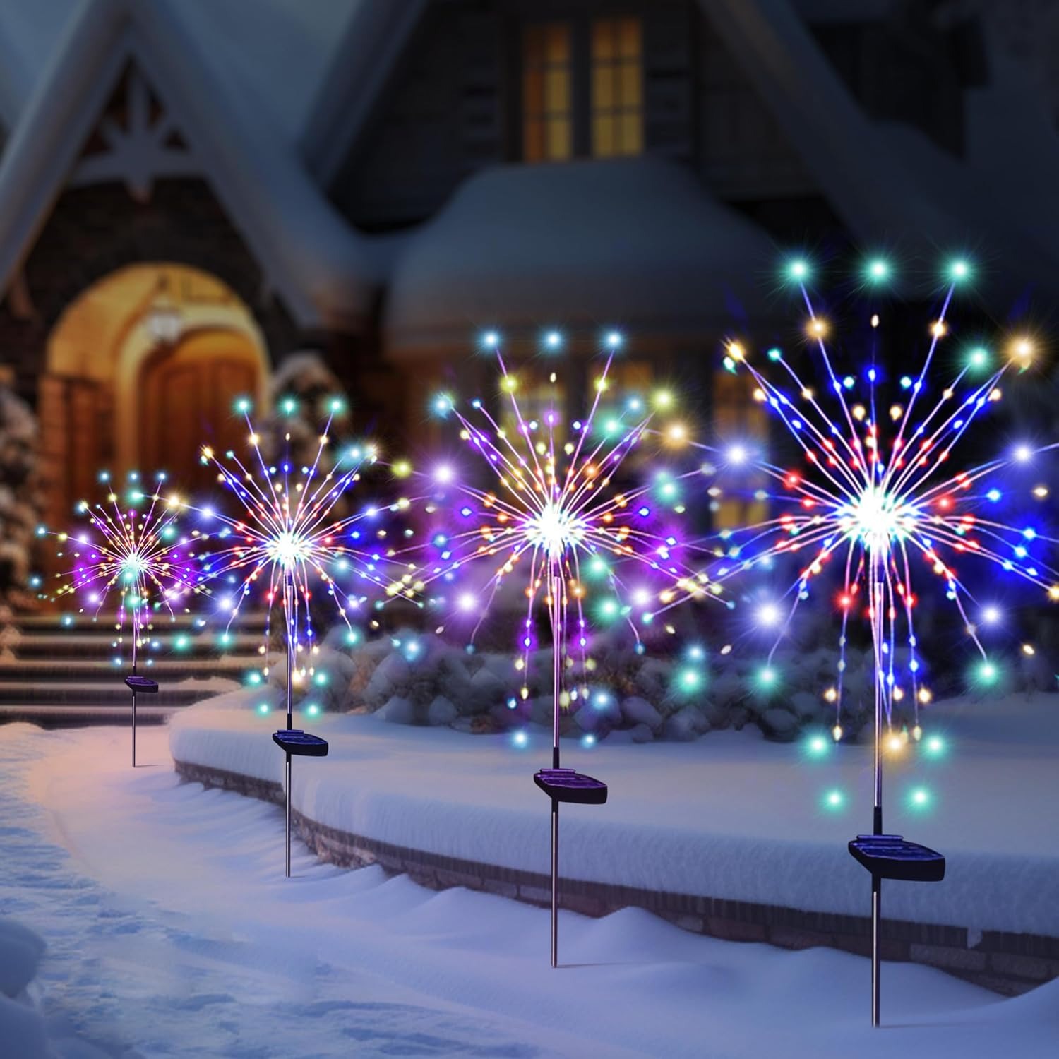 Smart Garden Light Camera - Solar LED Firework Fairy Lights Outdoor