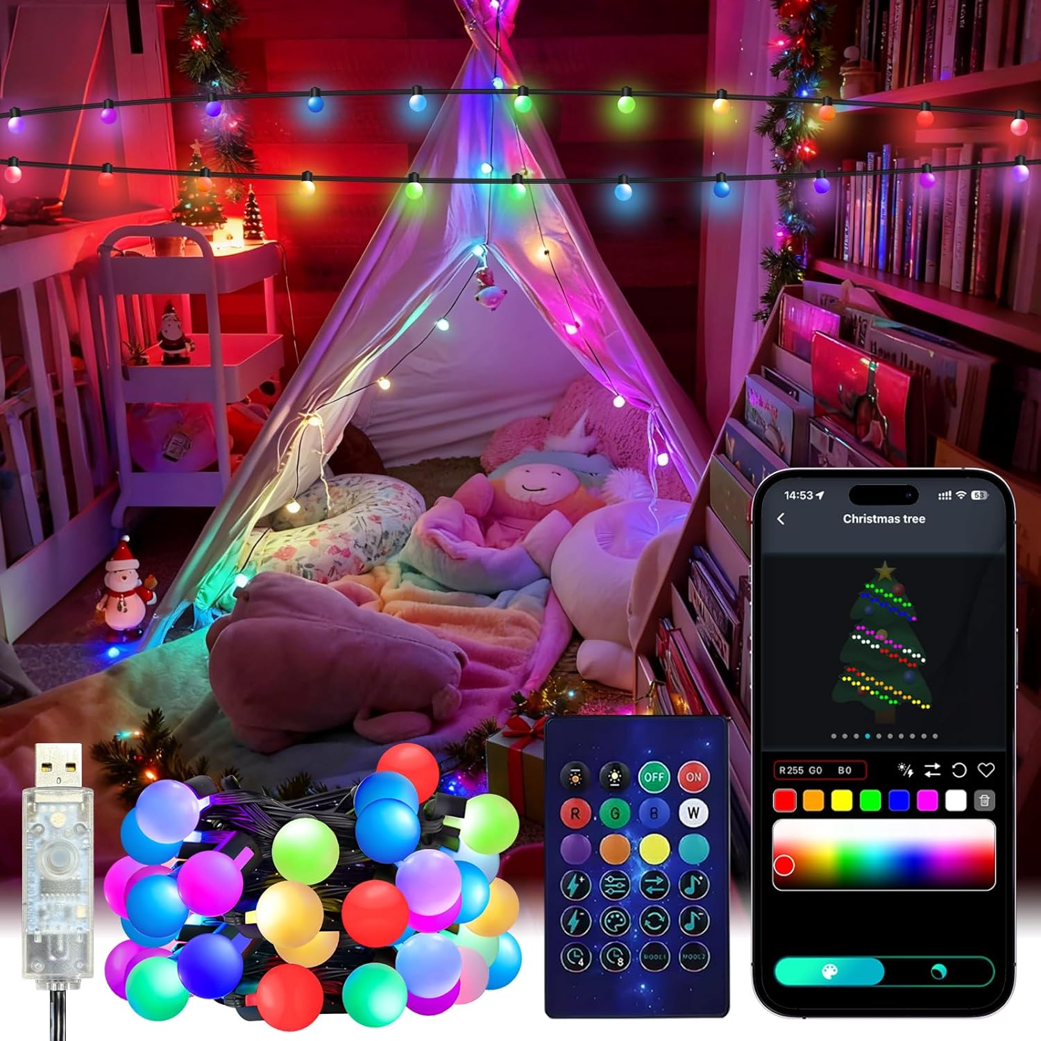 Smart Garden Accessories - Smart Globe String Lights 5/10M RGB