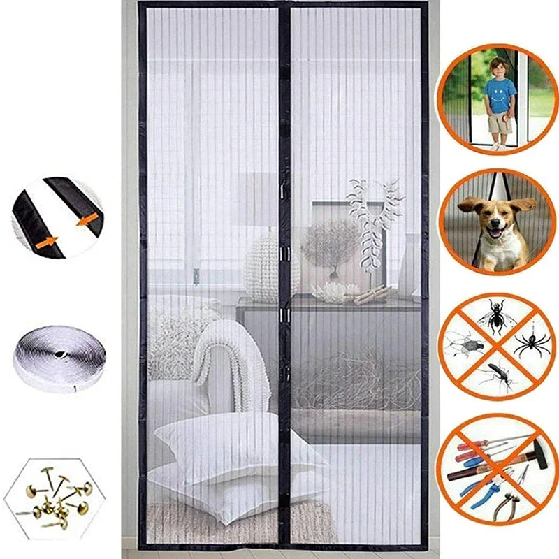 Smart Garden Gate - Magnetic Mosquito Net Door 80/90/100 Cms