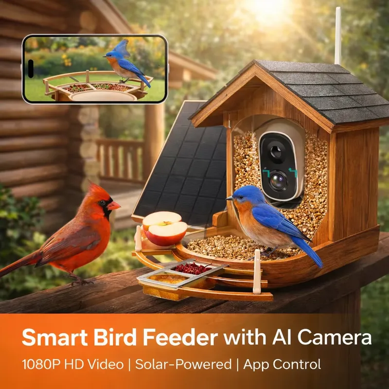 Smart Automatic Bird Feeder wi - Smart Bird Feeder Camera recension och pris