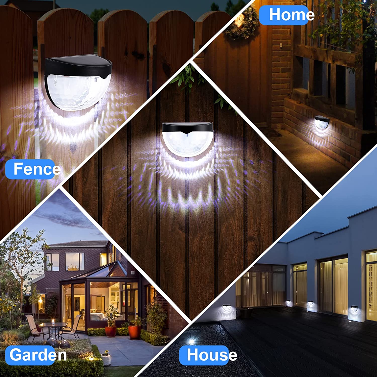 LED Solar Light Outdoor Wall L - Smart Garden Light Camera recension och pris