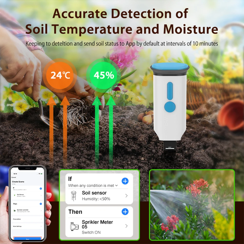 Haozee Tuya Smart WiFi Soil Mo - Smart Garden Monitor recension och pris