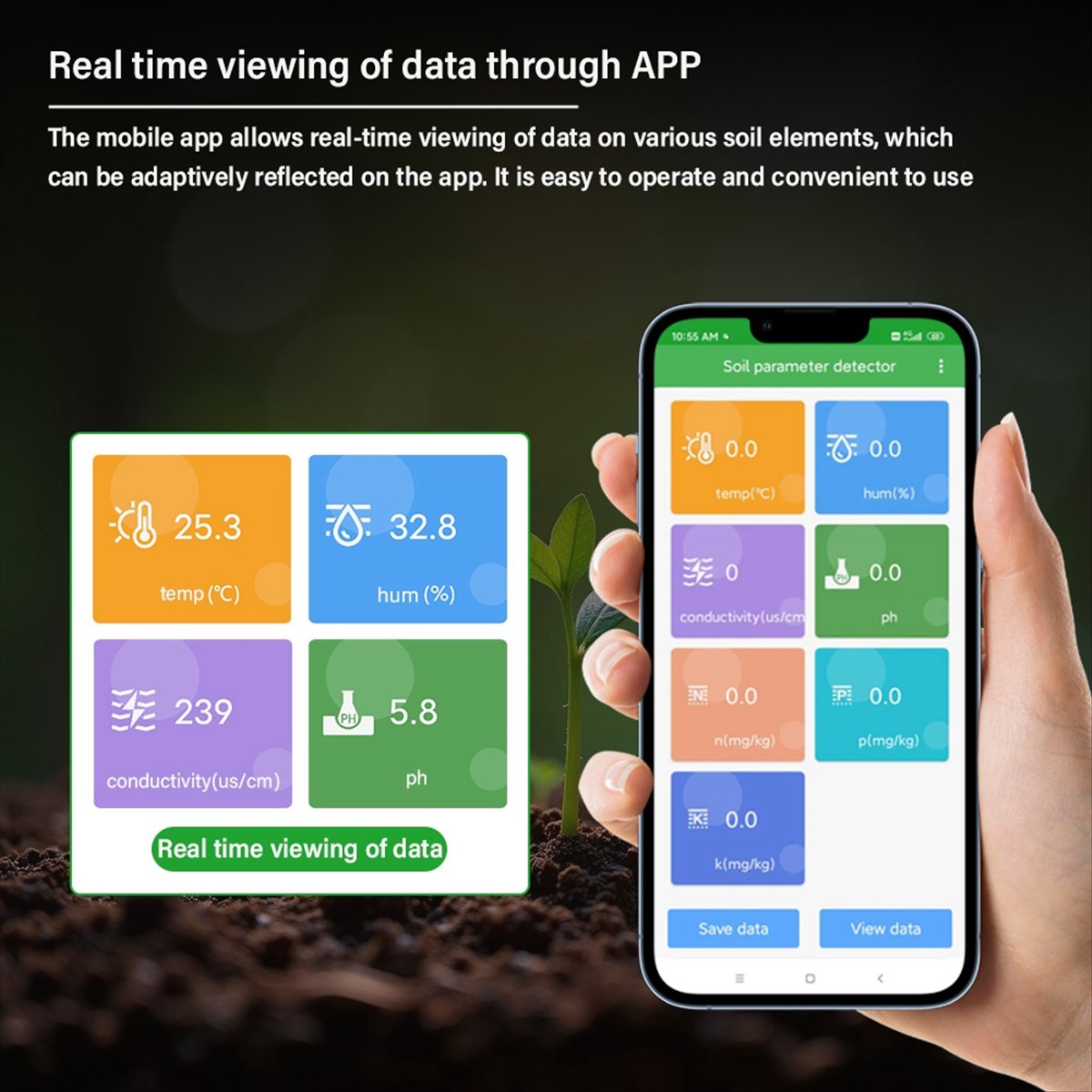 A08I Soil PH Meter Moisture Te - Smart Garden Nutrients recension och pris