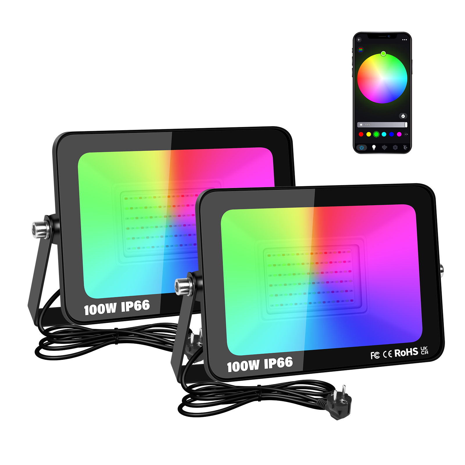 SKYWORLD APP RGB Smart Floodli - Smart Garden Accessories recension och pris