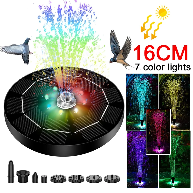 Fountain Light 7 Colors LED Li - Smart Garden Light Camera recension och pris