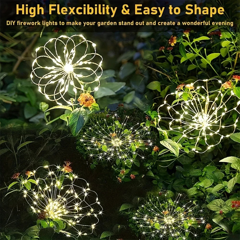 Solar LED Firework Fairy Light - Smart Garden Light Camera recension och pris