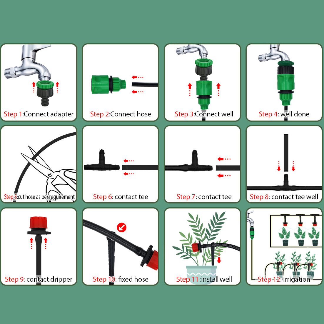 Greenhouse 15M-30M DIY Drip Ir - Smart Garden Monitor recension och pris
