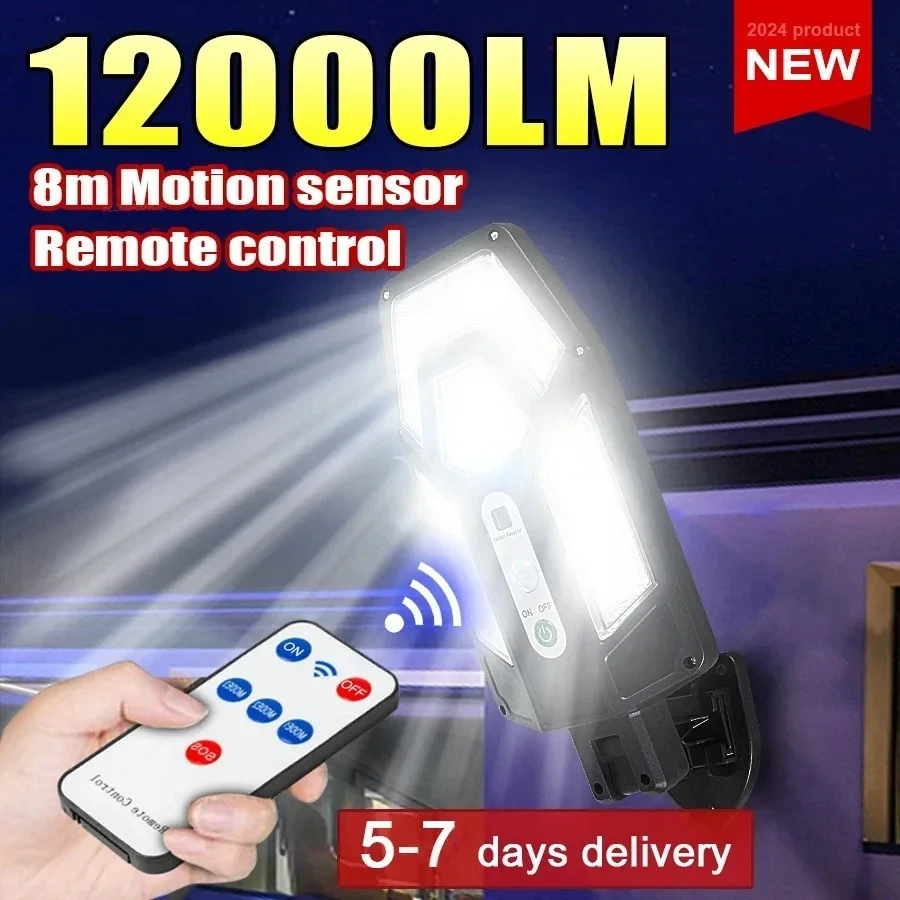 12000LM Powerful Solar Wall La - Smart Garden Light Camera recension och pris