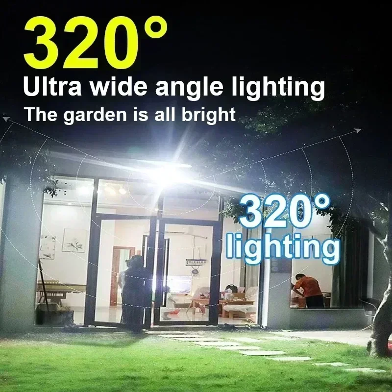 12000LM Powerful Solar Wall La - Smart Garden Light Camera recension och pris