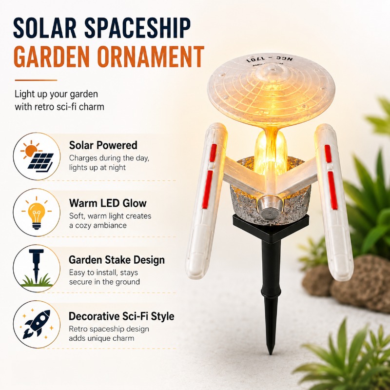 Star Trek USS Enterprise Solar - Smart Garden Light Camera recension och pris