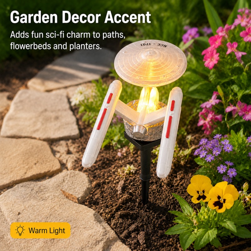 Star Trek USS Enterprise Solar - Smart Garden Light Camera recension och pris