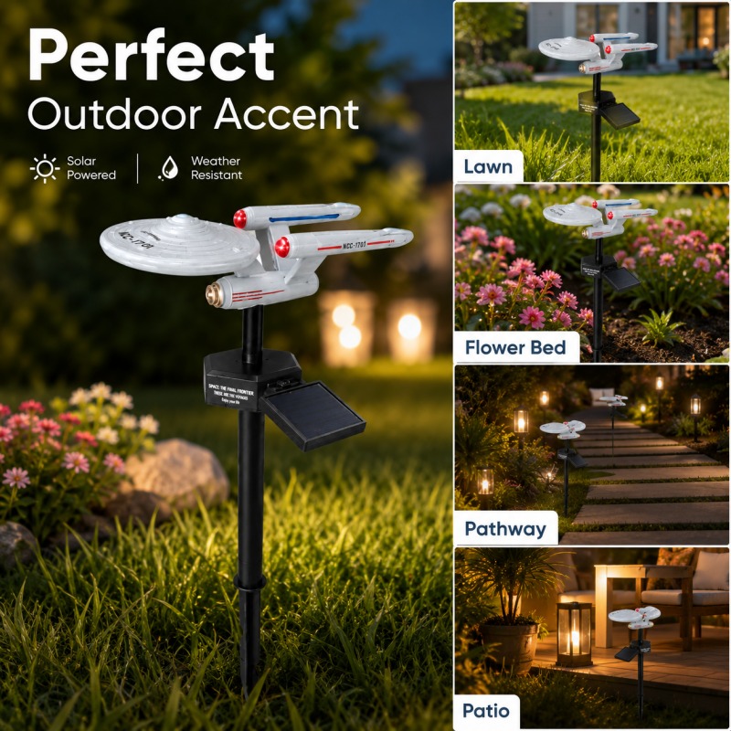 Star Trek USS Enterprise Solar - Smart Garden Light Camera recension och pris