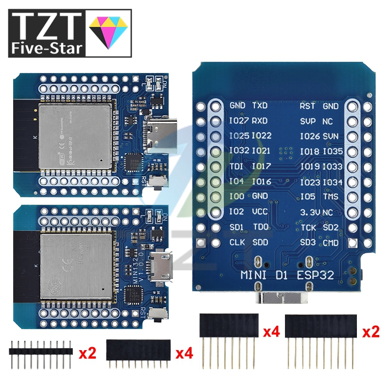 TZT 1/3PCS For Wemos Mini D1 E - Smart Garden Esp32 recension och pris