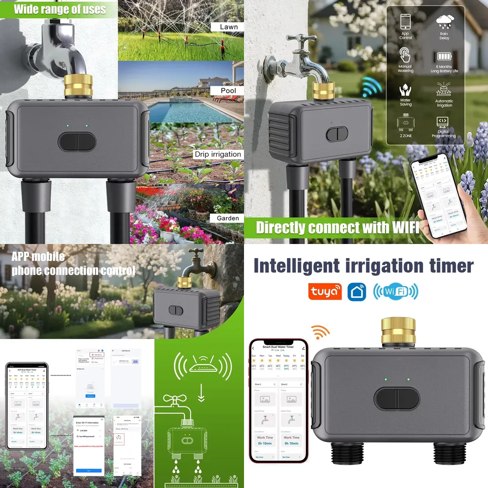 WAP01 WiFi APP Control Dual Ho - Smart Garden Irrigation recension och pris