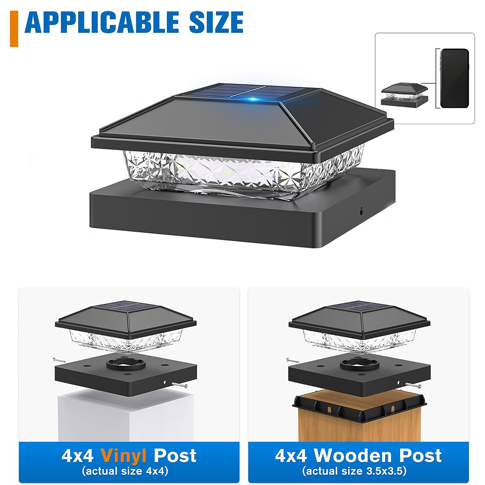 6/12X Outdoor Solar Post Cap L - Smart Garden Gate recension och pris