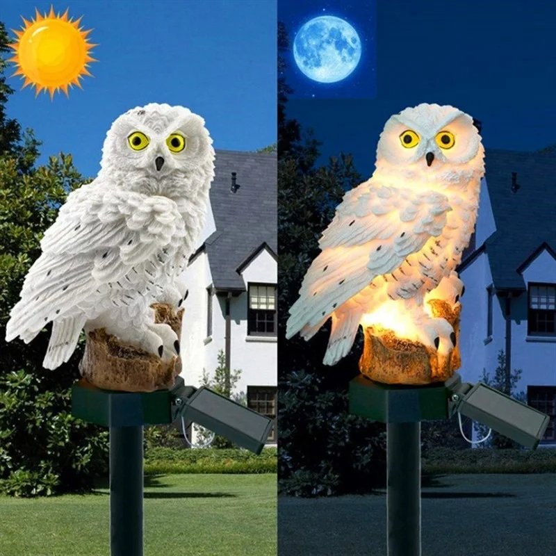 Solar Owl Statue Garden Light  - Smart Garden Light Camera recension och pris