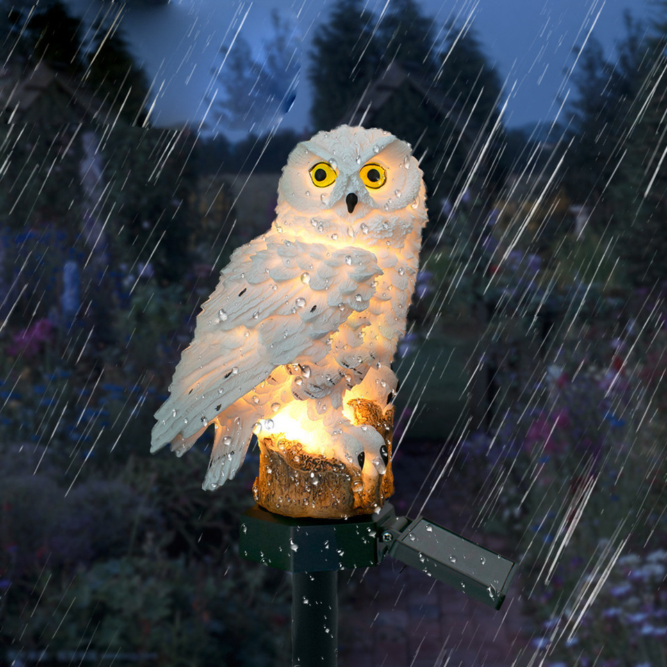 Solar Owl Statue Garden Light  - Smart Garden Light Camera recension och pris
