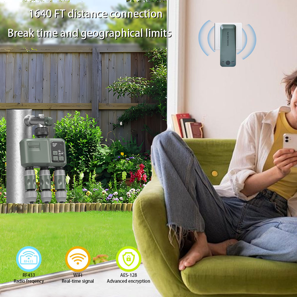 Tuya Wifi+RF433 3-outlet Water - Smart Garden Irrigation recension och pris