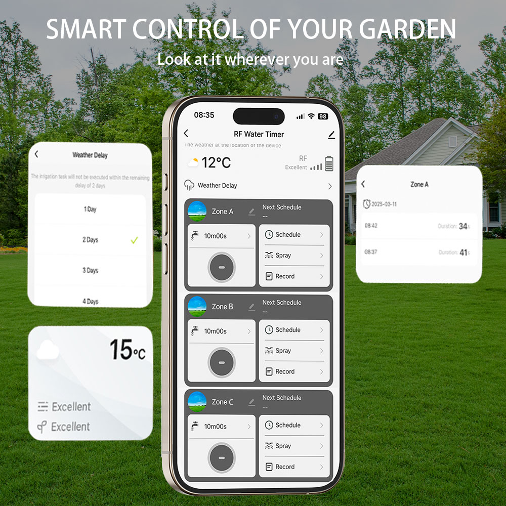 Tuya Wifi+RF433 3-outlet Water - Smart Garden Irrigation recension och pris