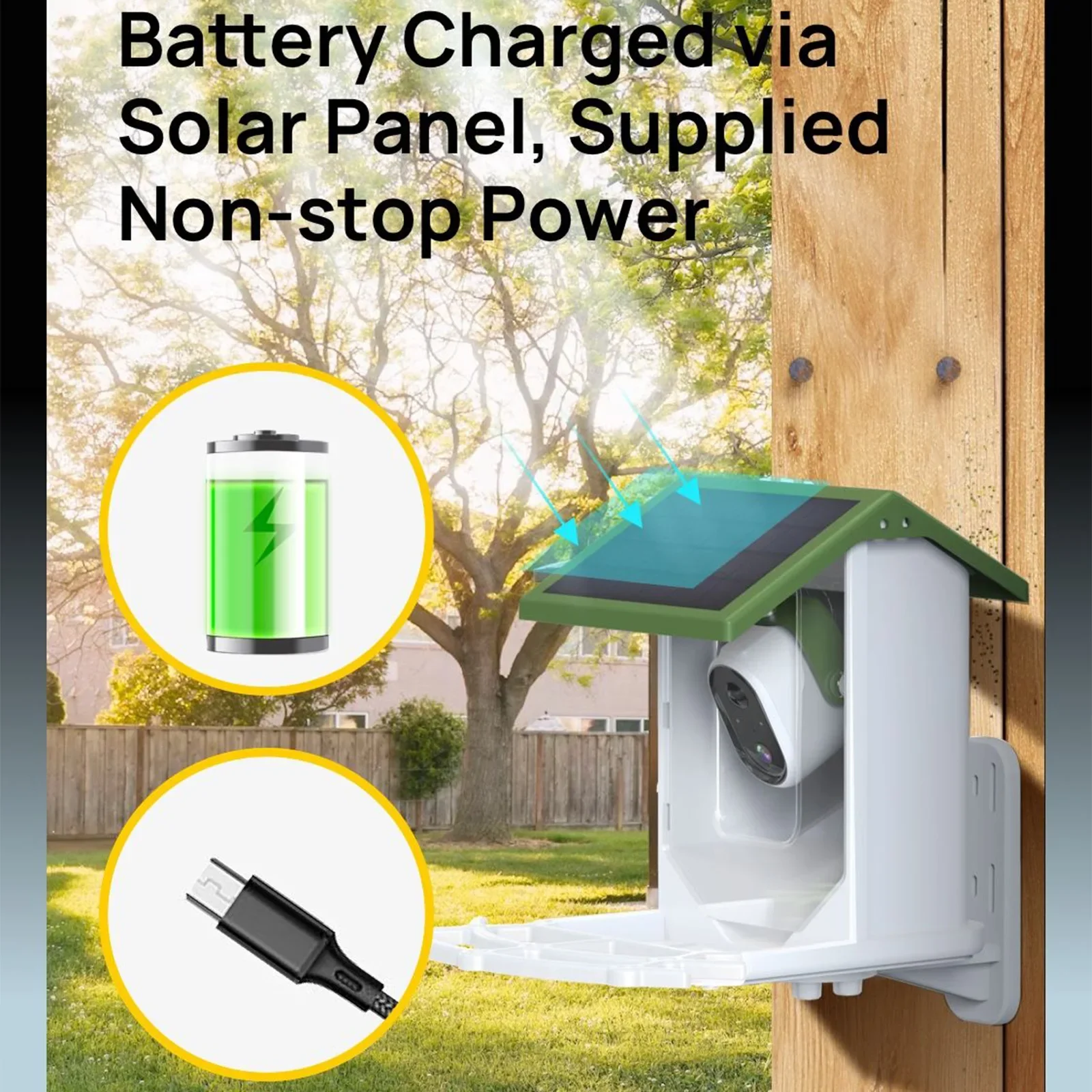 Hot Selling Cross border wild  - Smart Bird Feeder Camera recension och pris
